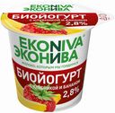 Биойогурт ЭкоНива вязкий клубника банан 2.8% 125 г