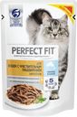 Корм сухой Perfect Fit Sensitive с лососем для кошек с чувствительным пищеварением, 650г