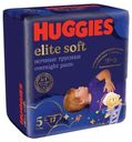 Подгузники-трусики Huggies Elite Soft Overnights 5 (12-17 кг) 17 шт