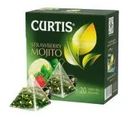 Чай зелёный "Strawberry Mojito", CURTIS, 20 пирамидок, 34 г