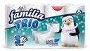 Туалетная бумага Familia Trio белая 3 слоя 8 рулонов