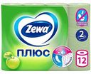 Туалетная бумага Zewa Плюс Яблоко 2 слоя, 12 рулонов