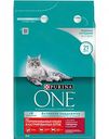 Корм для стерилизованных кошек и котов Purina One с говядиной и пшеницей, 3 кг