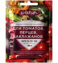 Удобрение водорастворимое Богатырь для томатов, перцев и баклажанов, 20г