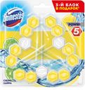 DOMESTOS БЛОК ДЛЯ ОЧИЩЕНИЯ УНИТАЗА ТРИО СВЕЖЕСТЬ ЛАЙМА 10Х3X55Г