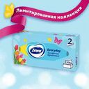Салфетки бумажные косметические Zewa Everyday дизайн, в ассортименте 2 слоя, 100 шт.