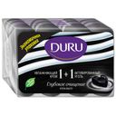 Крем-мыло Duru 1+1 с активированным углем, 4*90г