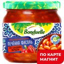 BONDUELLE Фасоль печеная со сладким перцем 360г ст/б(Бонд):6