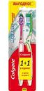 Зубная щетка средней жесткости Colgate Макс блеск 1+1, 1+1шт.