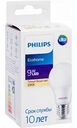 Лампа светодиодная Philips Ecohome E27 3000К тёплый свет, груша, 9 Вт
