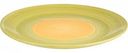Тарелка обеденная керамическая цвет: зелёный с желтым, 26,5 см