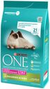 Корм Purina ONE для домашних кошек, индейка и цельные злаки, 1.5 кг