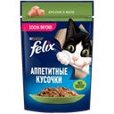 Корм для кошек FELIX Аппетитные кусочки кролик в желе, 75 г