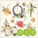 Салфетки Gratias бумажные Ретро Зима 3 слоя 33х33, 20шт