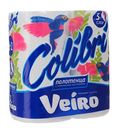 Полотенца бумажные VEIRO Colibri, 3-сл.,цветное тиснение, 2 рулона по 15м