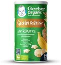 Снеки Gerber Organic Nutripuffs звездочки банан с 12 месяцев 35 г