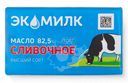 Масло сладкосливочное Экомилк Традиционное 82.5% БЗМЖ 180г