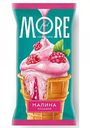 Мороженое пломбир Feel More Малина в вафельном стаканчике 12%, 80 г