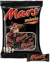 Батончик Mars Minis в молочном шоколаде с нугой и карамелью 182 г