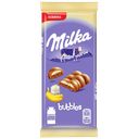 Шоколад МИЛКА Баблс молочный пористый банан-йогурт, 97г