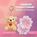 Набор подарочный: брелок и стикеры (70 листов), With Love, в ассортименте