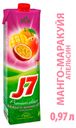 Нектар J7 апельсин-манго-маракуйя с мякотью, 970 мл