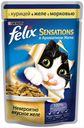 Корм Felix Sensation для кошек, с курицей в желе с морковью, 85 г