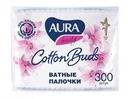 Ватные палочки Aura, 300 шт