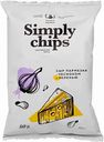 Чипсы картофельные Simply Chips Сыр пармезан с чесноком и зеленью, 80 г