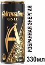 Безалкогольный энергетический напиток Adrenaline Gold Black, 0,33 л