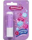 Помада гигиеническая Лакомка Мерцающий Бабл-гам, с 3 лет, 2,8г