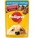 Корм влажный Pedigree с говядиной в соусе для взрослых собак всех пород 85г