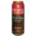 Пиво PRAGA темное фильтрованное пастеризованное 4,8%, 0,5л