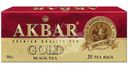 Чай Akbar Голд чёрный байховый цейлонский в пакетиках, 25х2г