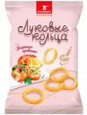 Снеки Луковые кольца со вкусом жареные креветки хрустящие, 90г