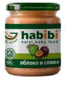 Пюре Habibi Яблоко и слива с 5мес 100г