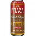 Пиво Praga Dark Lager тёмное фильтрованное 4,8 % алк., Чехия, 0,5 л