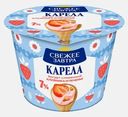 Сливочный йогурт Карела клубника и печенье Свежее завтра 7% 180г
