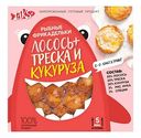 Фрикадельки рыбные замороженные Laks+ лосось+треска и кукуруза, 200 г