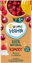 Компот ФрутоНяня вишнево-малиновый сокосодержащий 200мл