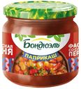 Фасоль Бондюэль Паприкаш белая в соусе со сладким перцем 350мл