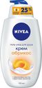Гель-уход Nivea для душа Крем абрикос, 750мл