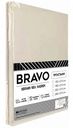 Простыня евро Bravo поплин цвет: светло-бежевый, 220×215 см