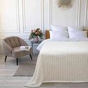 Покрывало велсофт Волна цвет кремовый,  150х200см