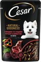 Корм влажный для взрослых собак CESAR Natural Goodness Говядина со сладким перцем и шпинатом в соусе, 80г