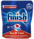 Таблетки для посудомоечных машин Finish All in One max, 25 шт.
