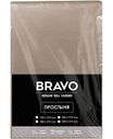 Простыня Bravo поплин цвет: кофе,150×215см