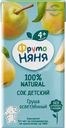 Сок ФрутоНяня Груша осветленный с 4мес. 0.2л