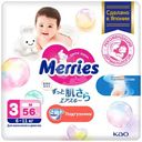 Подгузники для детей Merries М 6-11 кг, 56шт