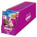 Влажный корм для кошек Whiskas желе с лососем, 85г (28 шт)